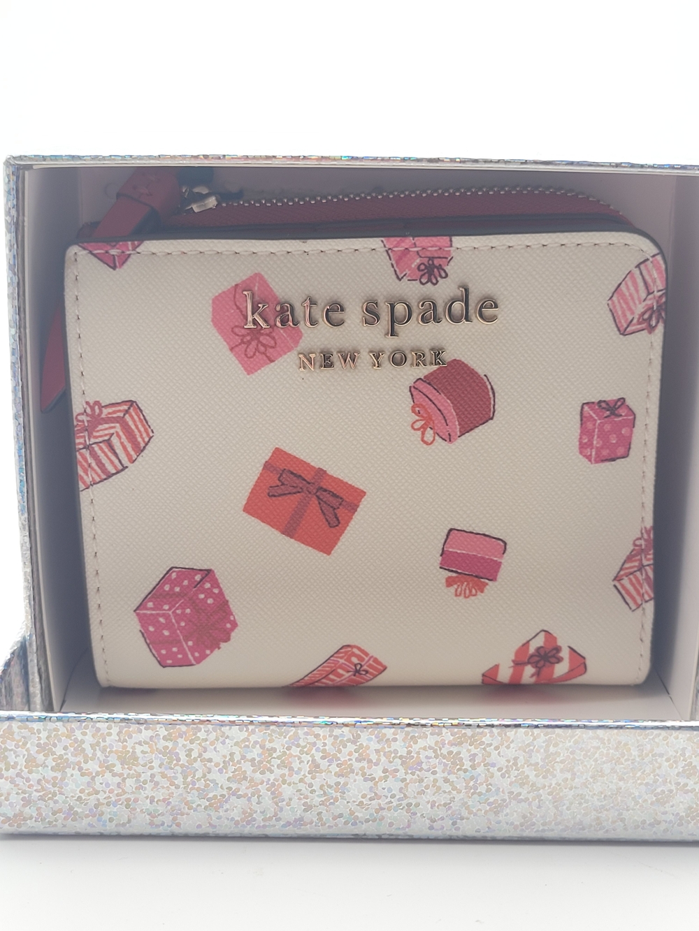 Kate Spade Bifold Wallet In A Gift Box - New Women | Color: Gold - Picture 3 of 7